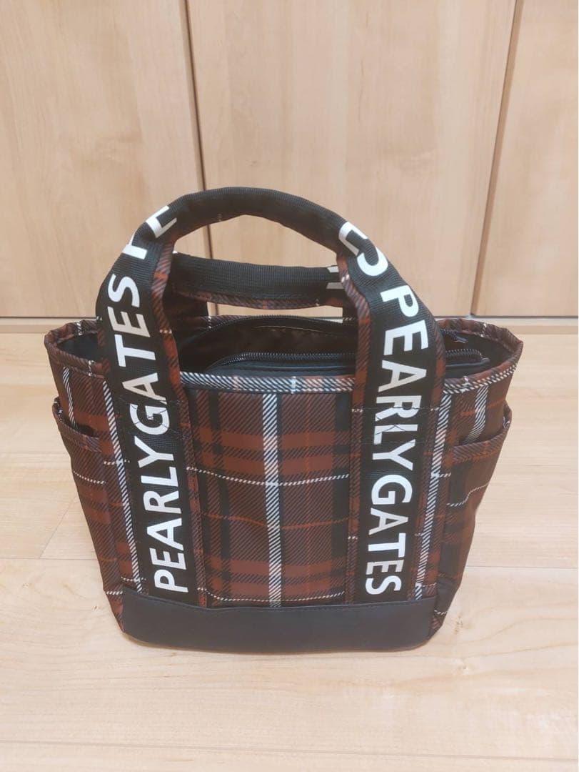 PEARLY GATES チェック柄ゴルフバッグ