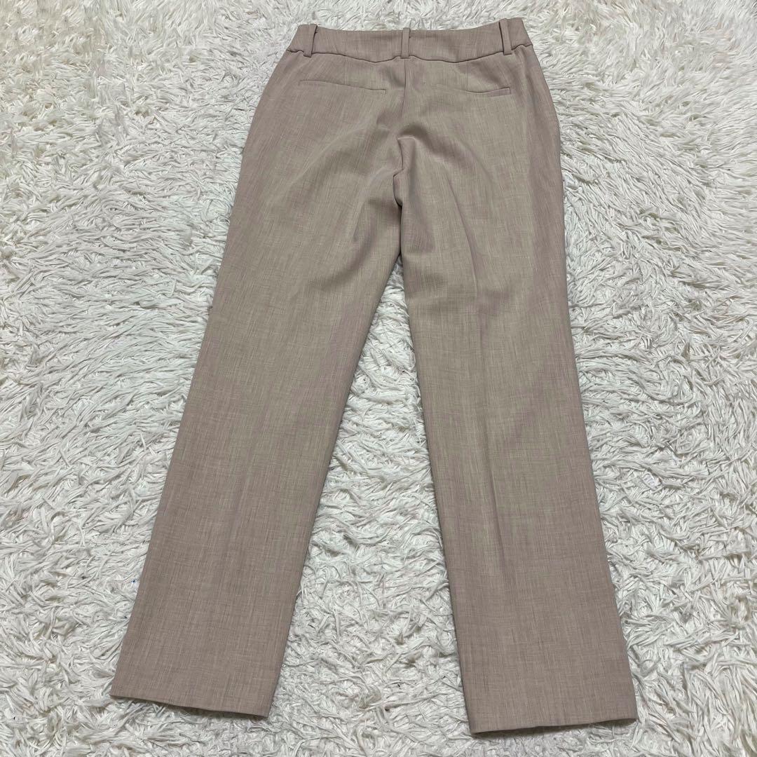 美品 PLST ノーカラー セットアップ スーツ ストレッチ ピンクベージュ