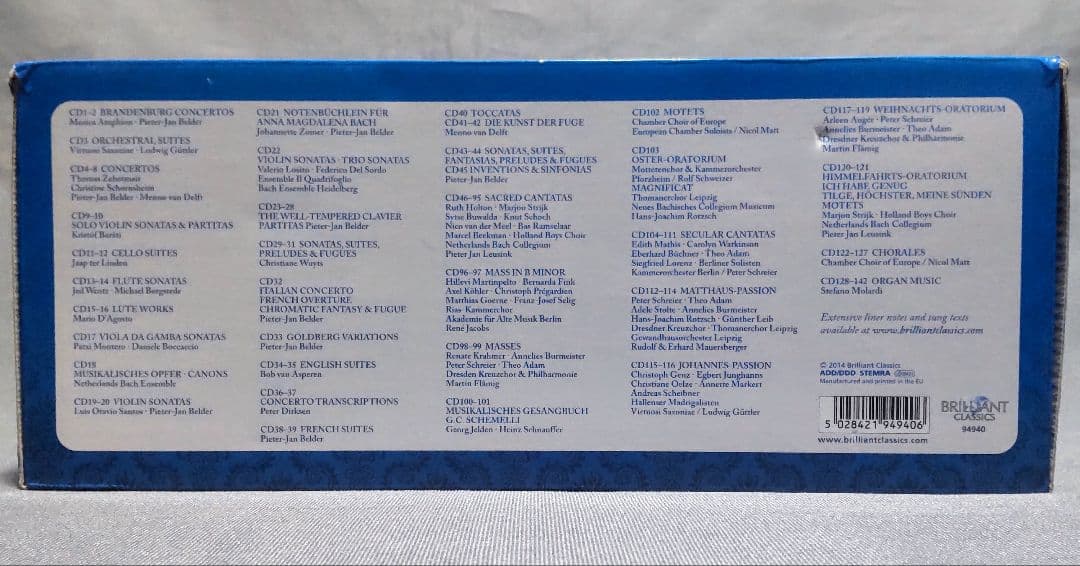 クラシック J.S. BACH Complete Edition 142CD