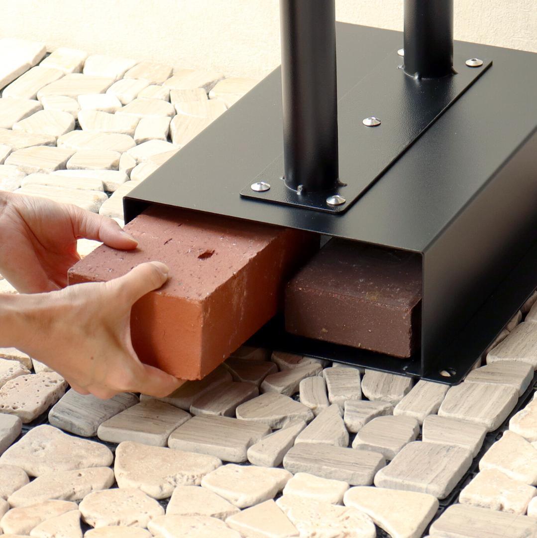 MJ PT SHN　スタンドポスト　郵便ポスト　ベージュ