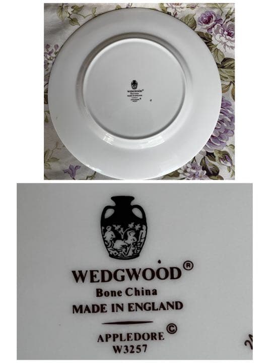 【黒壺美品】ウェッジウッド★アップルドア★ディナー皿　3枚