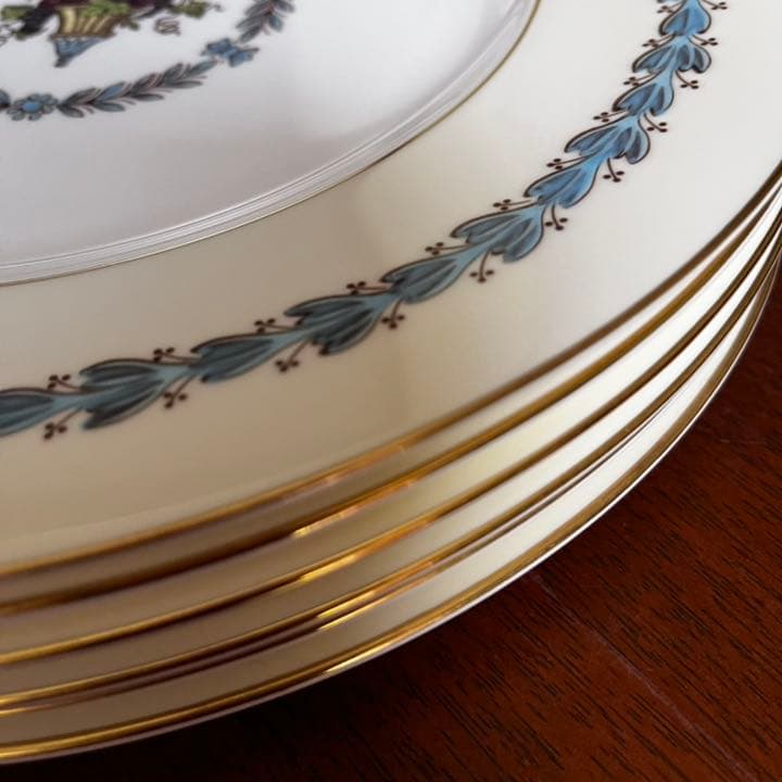 【黒壺美品】ウェッジウッド★アップルドア★ディナー皿　3枚