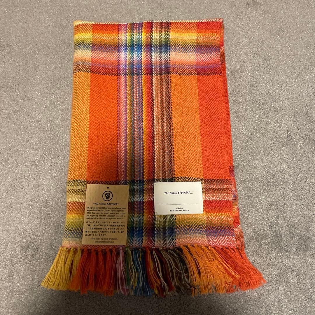THE INOUE BROTHERS アルパカマルチカラーチェックストール