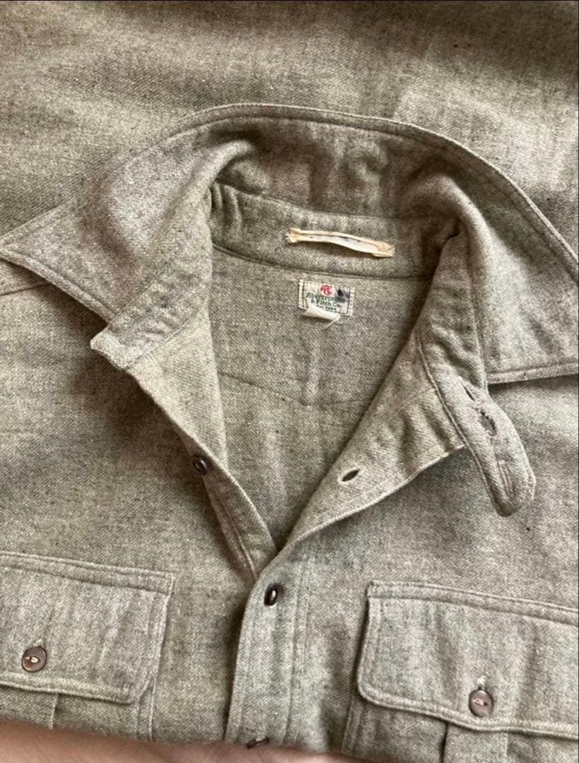 Abercrombie & Fitch ウールワークシャツ 30s チンスト