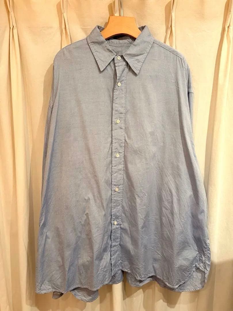 r*a様 【期間限定価格】Sillage／WIDE SHIRT BLUE シアー