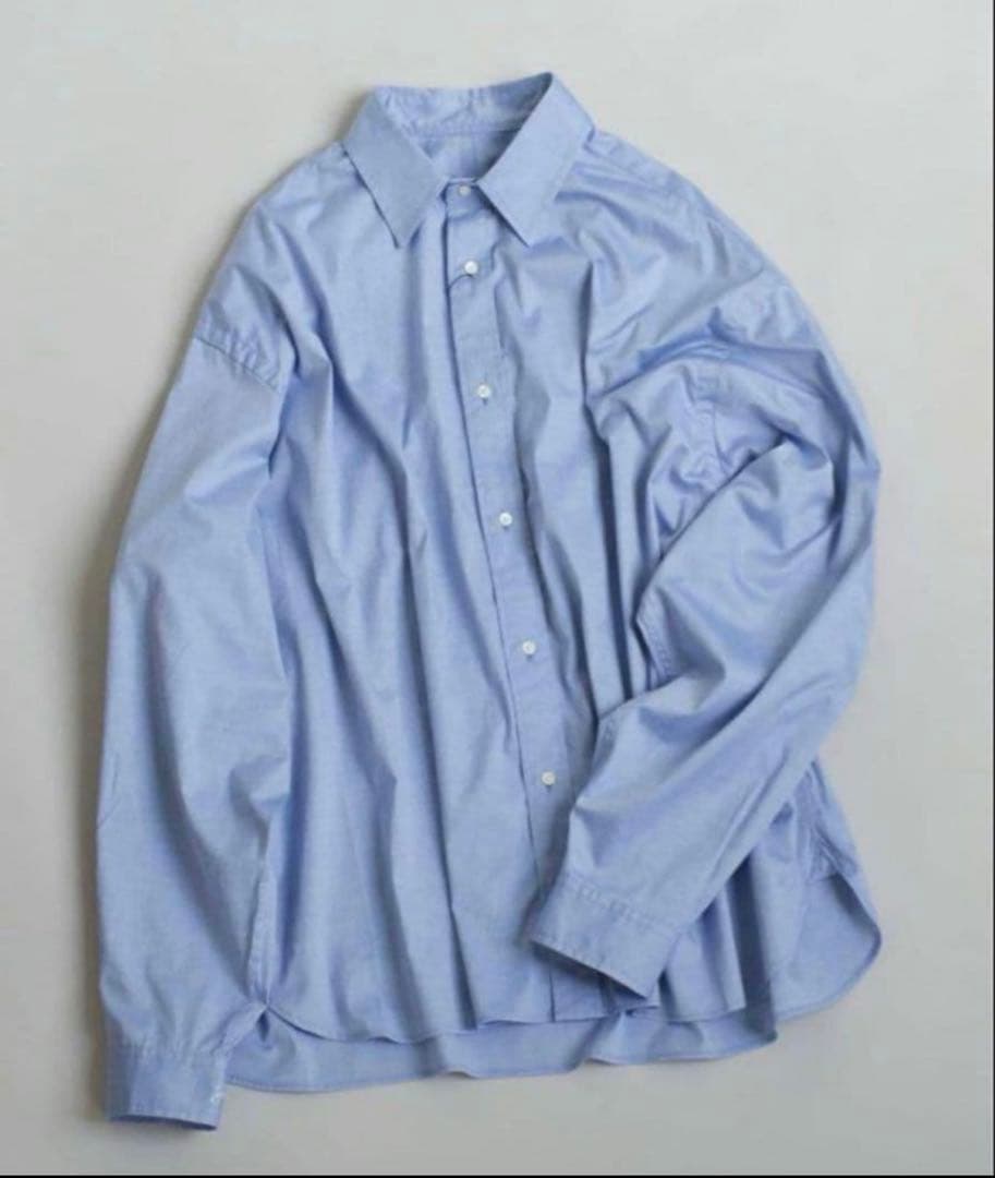 r*a様 【期間限定価格】Sillage／WIDE SHIRT BLUE シアー