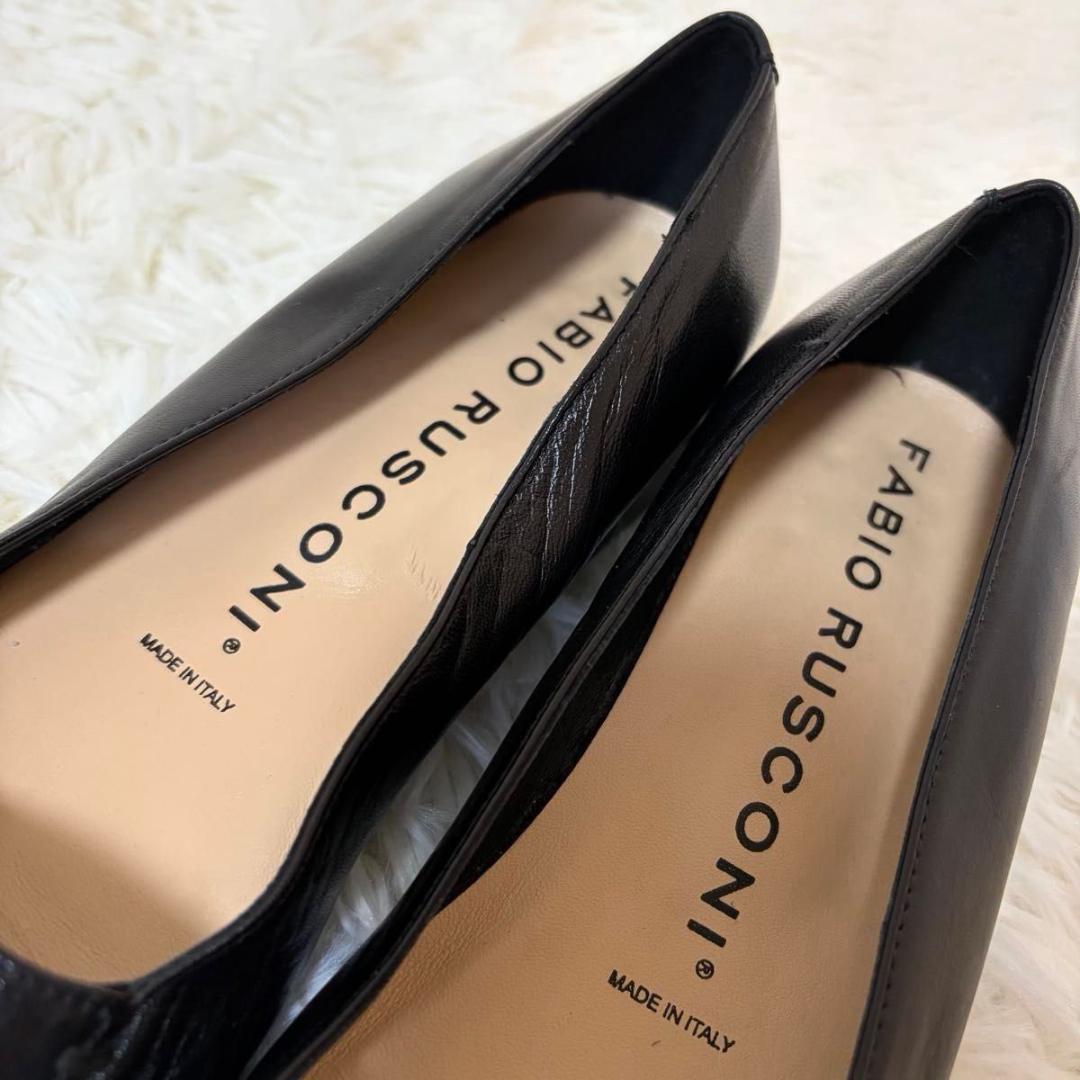 【完売品】FABIO RUSCONI スクエアトゥ パンプス イタリア製 38