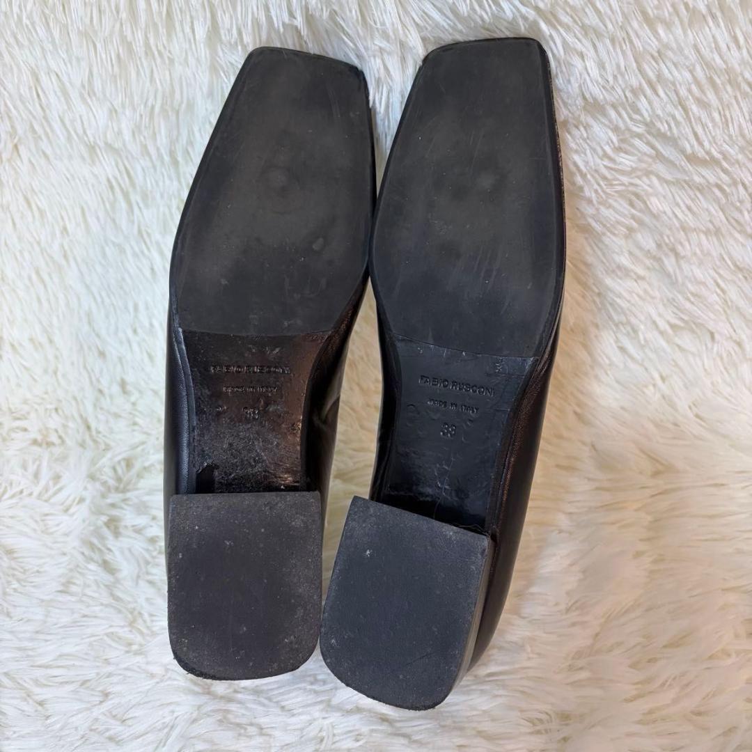 【完売品】FABIO RUSCONI スクエアトゥ パンプス イタリア製 38