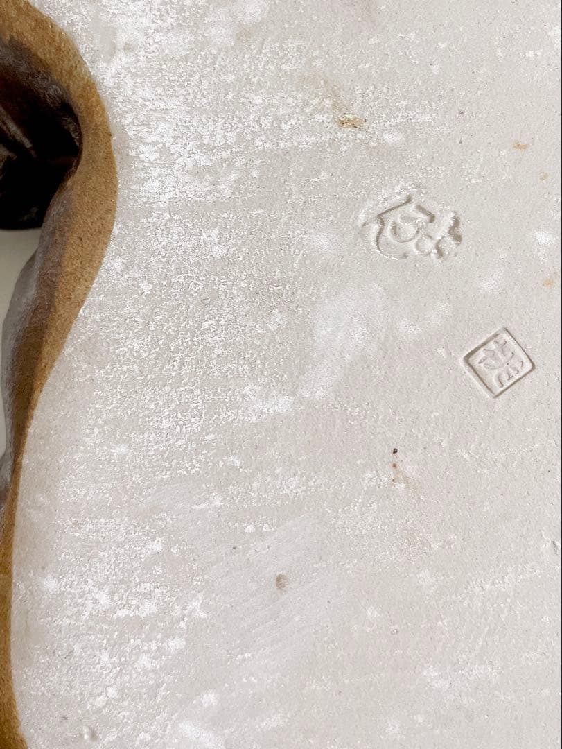 沖縄　よろん焼 大皿 魚　オードブル　42㌢ 金子恭雨作　入手困難