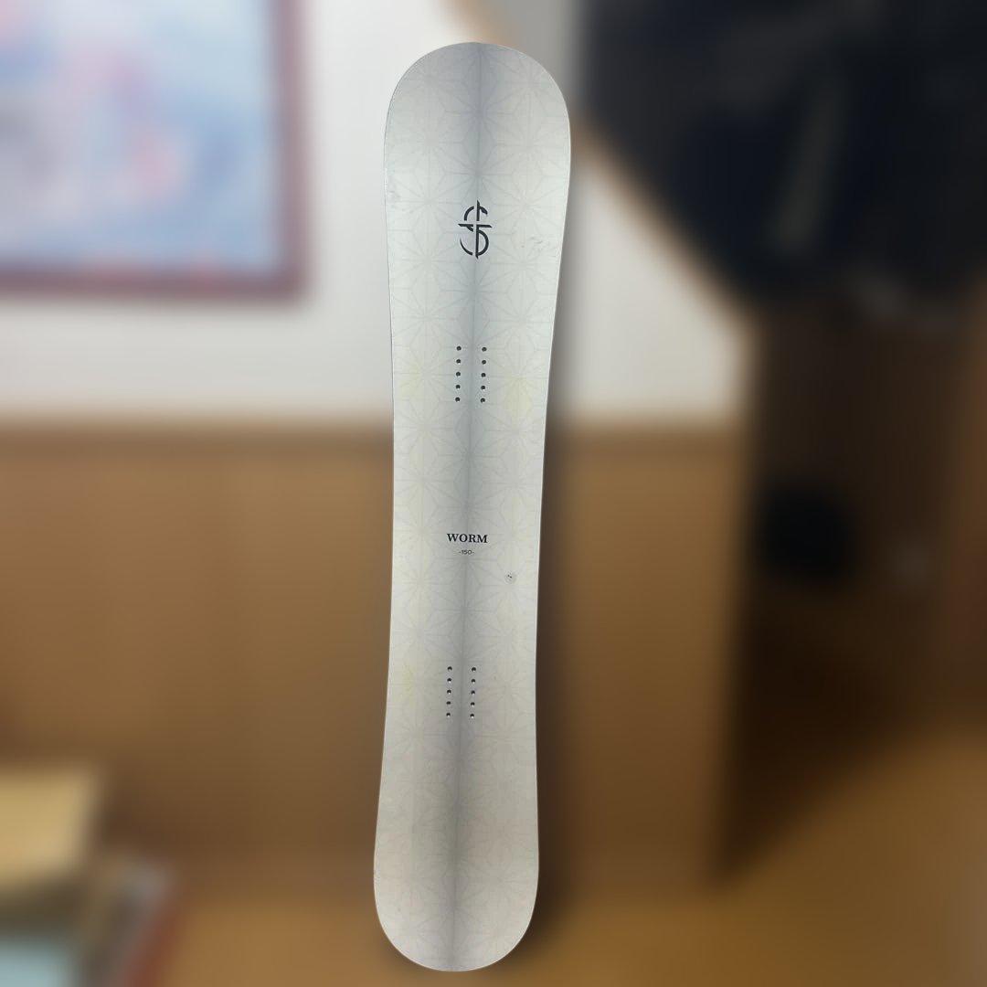 CROOJA WORM スノーボード ホワイト 150cm