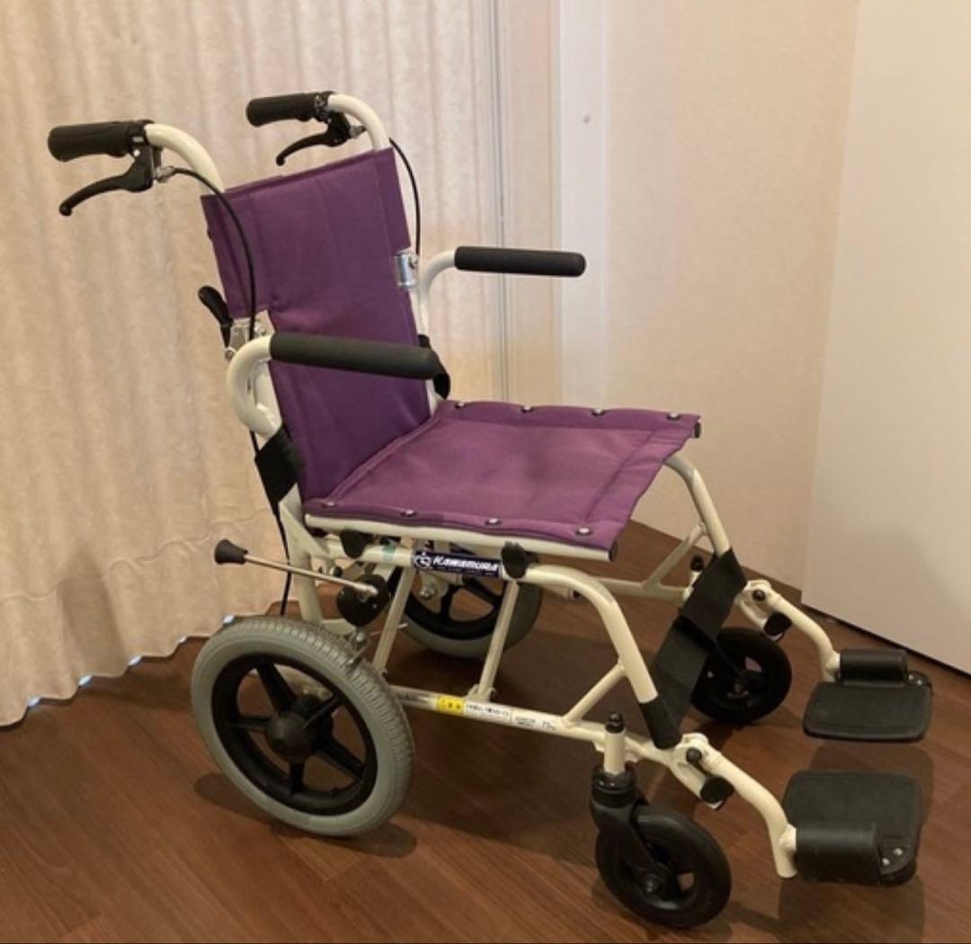 美品　カワムラサイクル 簡易車いす　介助専用 　旅ぐるま 　車椅子