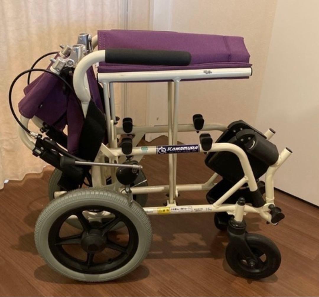 美品　カワムラサイクル 簡易車いす　介助専用 　旅ぐるま 　車椅子