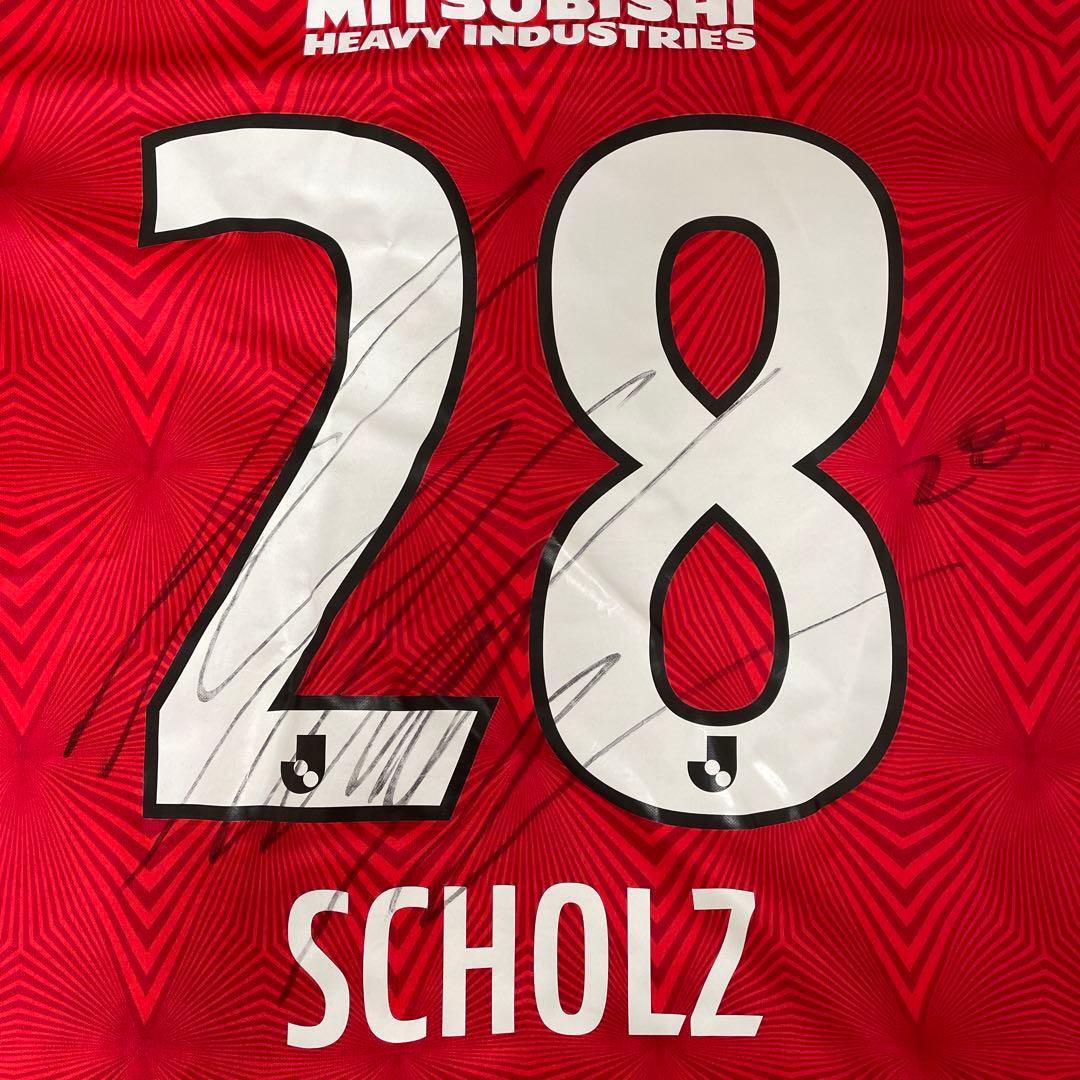 浦和レッズ／2023ユニフォーム／ショルツ／直筆サイン入り／XLサイズ