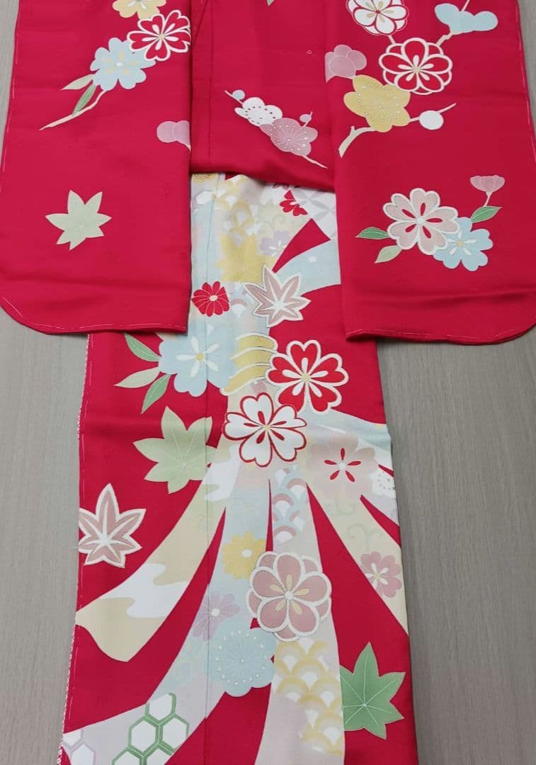 特選 京友禅 七歳お祝い着物 お仕立上がり