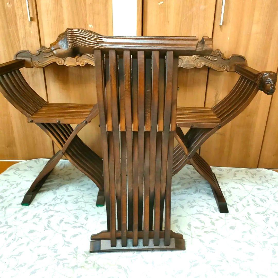 ★希少品★アンティーク サボナーラ 折り畳み式 木製チェア サヴォナーラチェア