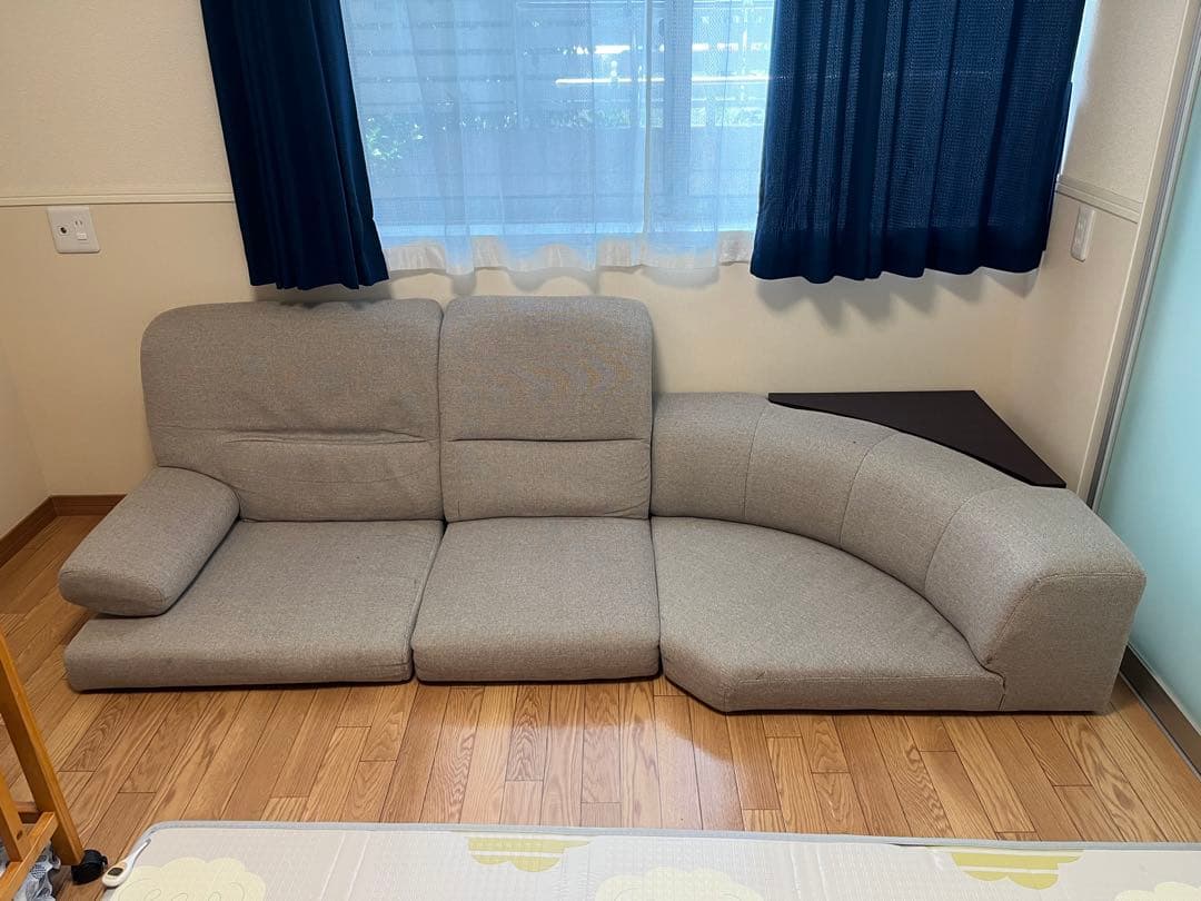 ニトリ　布張りコーナーソファーセット