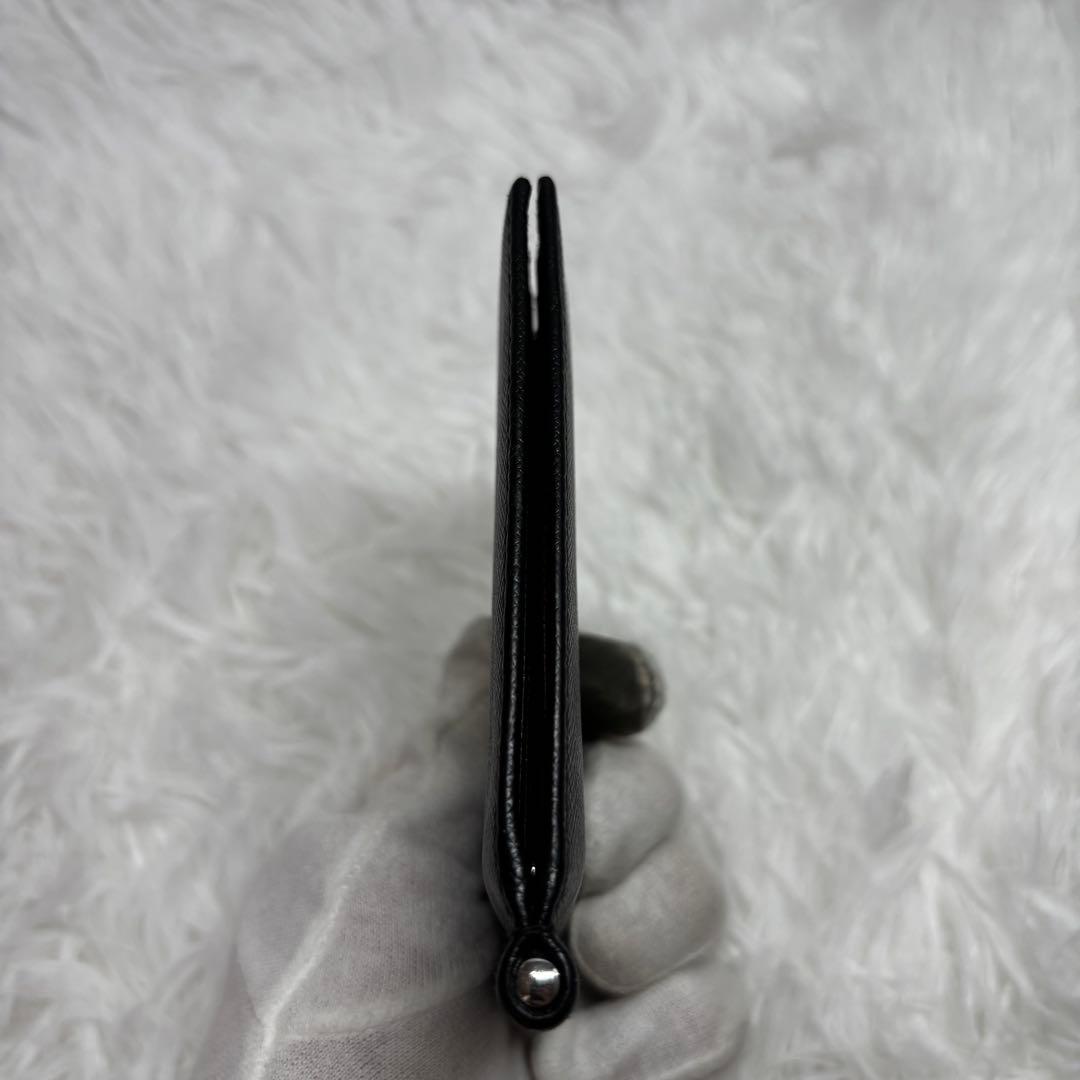 ✨極美品✨ PRADA マネークリップ 型押し サフィアーノレザー ブラック