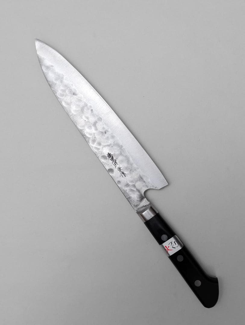 藤原照康作 TERUYASU FUJIWARA 幻の名刀白一鋼 牛刀 210mm