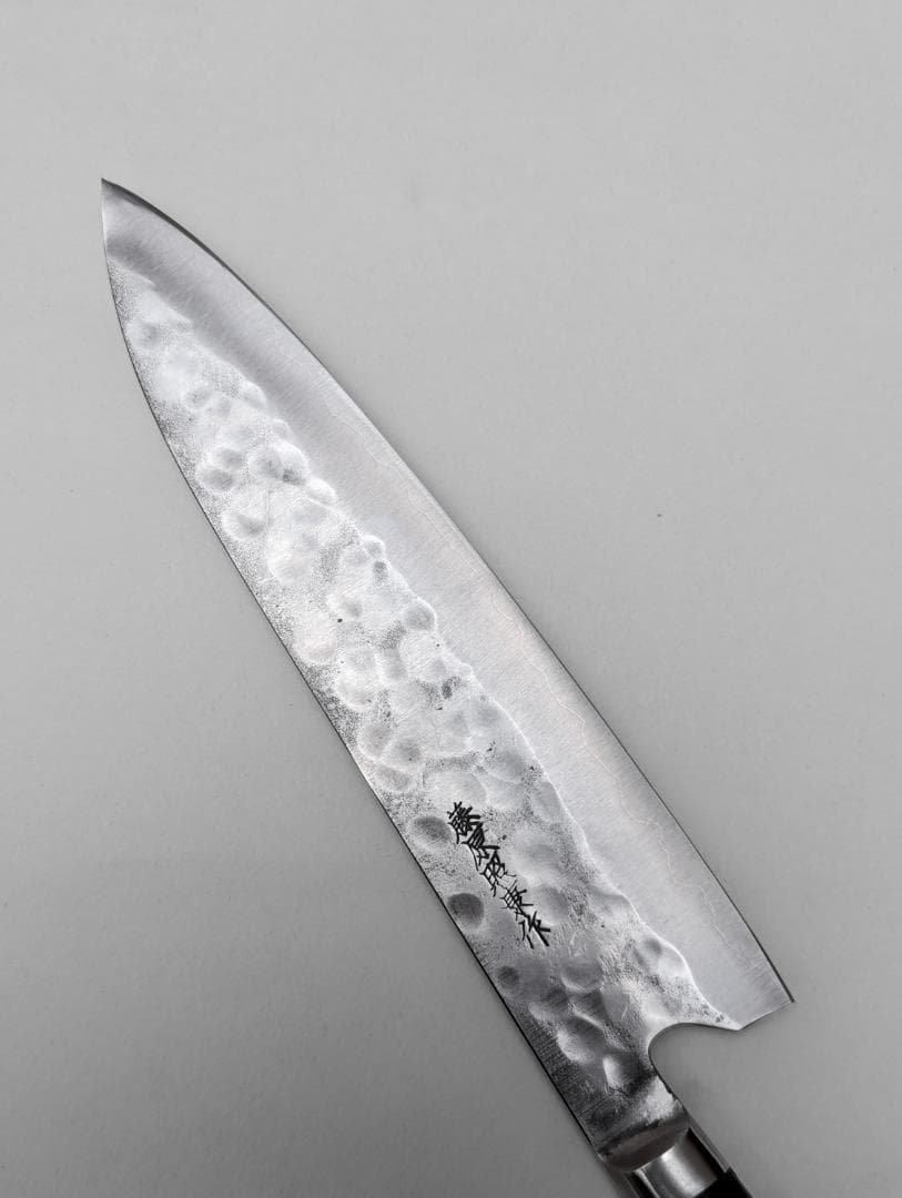 藤原照康作 TERUYASU FUJIWARA 幻の名刀白一鋼 牛刀 210mm