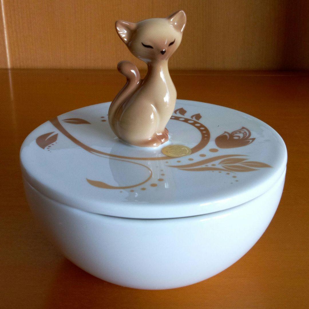 ヴィンテージ Goebel 【Kitty de luxe】シャム猫小物入れ