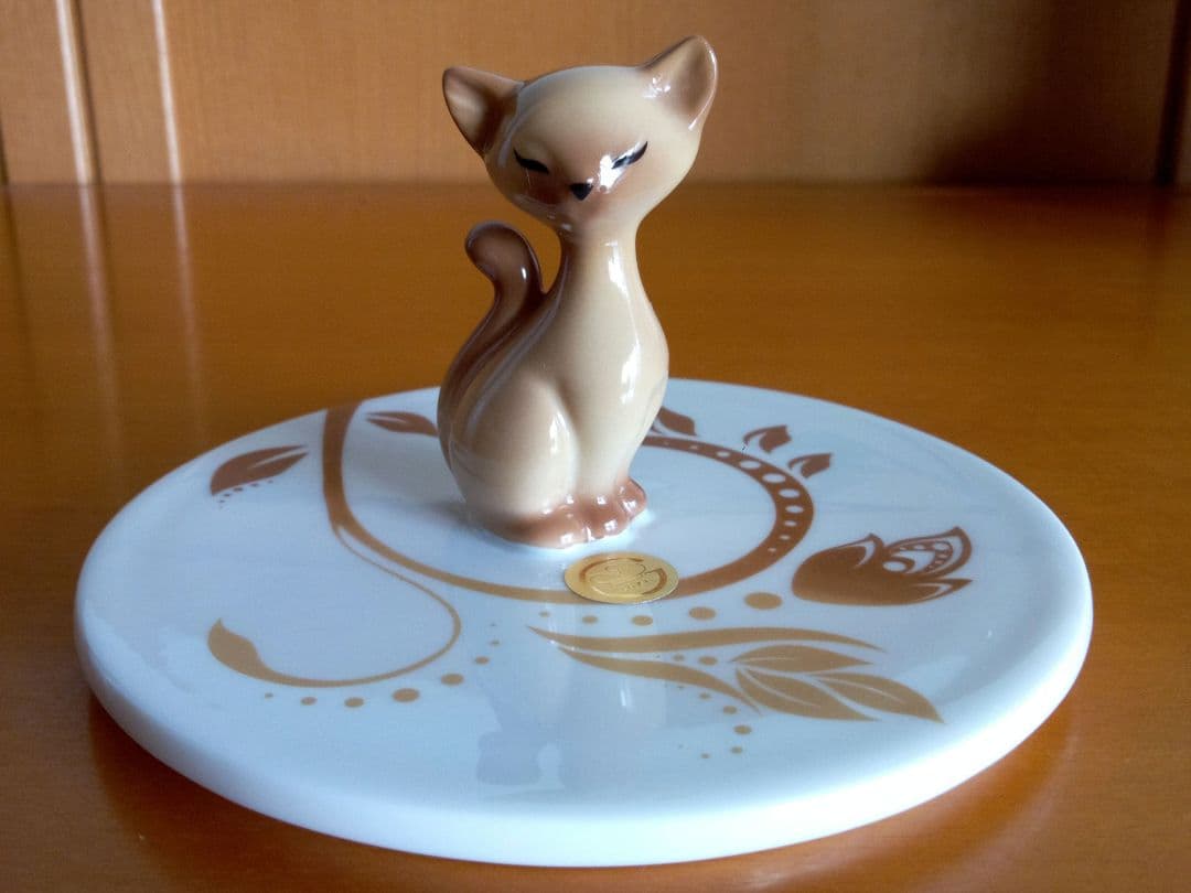 ヴィンテージ Goebel 【Kitty de luxe】シャム猫小物入れ