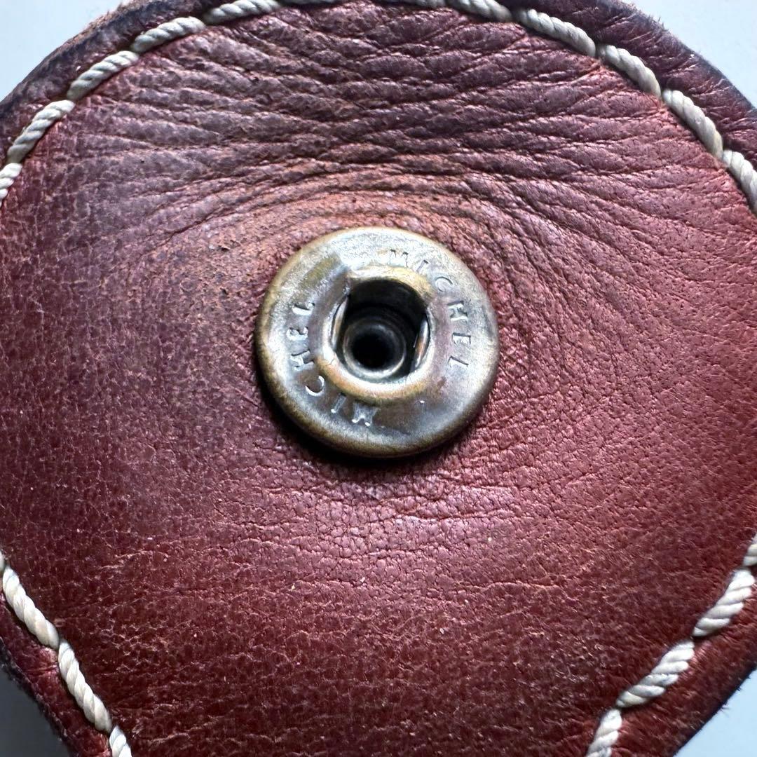 レッドムーン　レザーショートウォレット　コンチョボタン