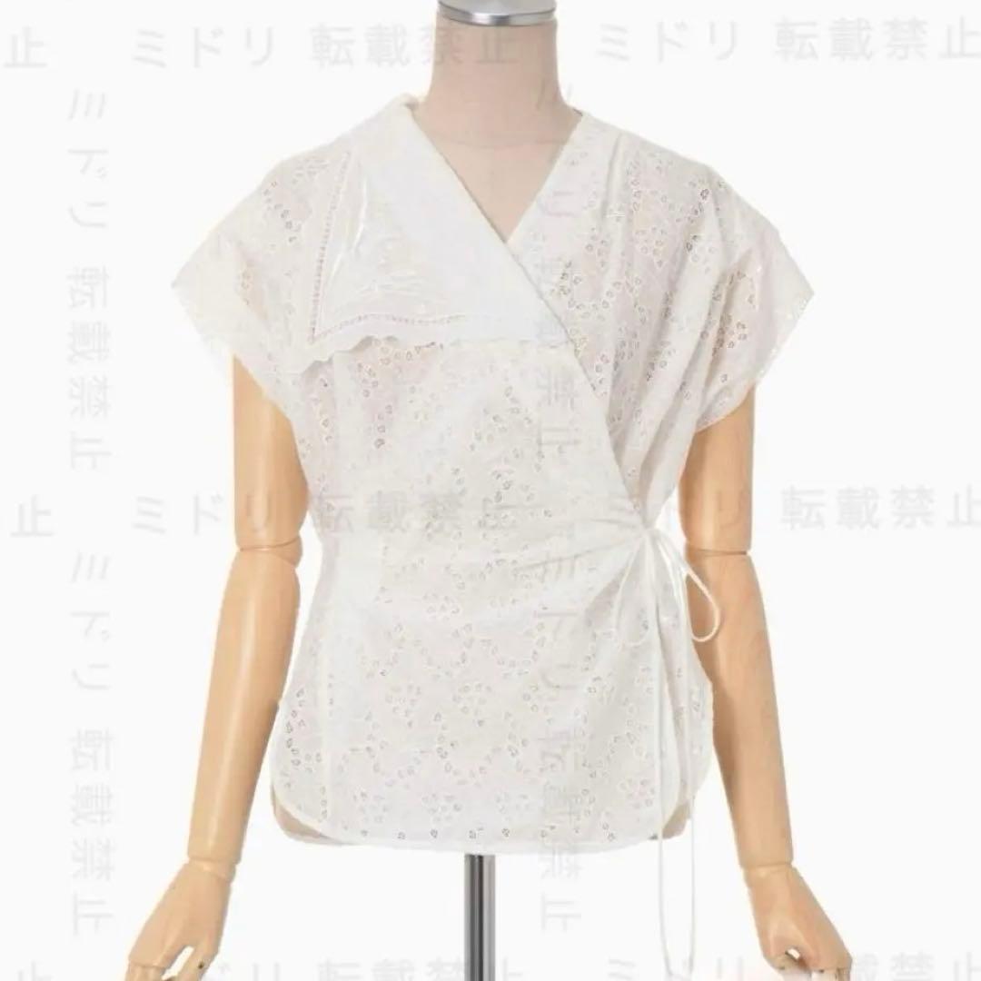 mame kurogouchi Flap Collar shirts レース