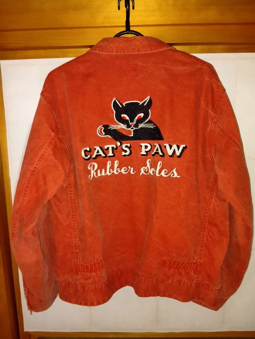 CAT'S PAW 赤 ジップアップジャケット　トリズラー