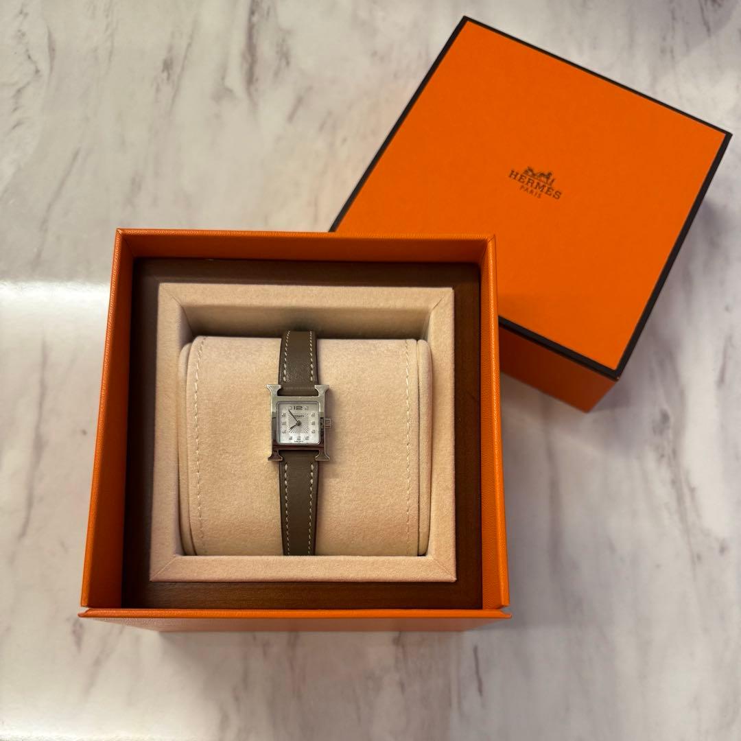 yu レディース　腕時計　エルメス　HERMES Hウォッチミニ　ダイヤ