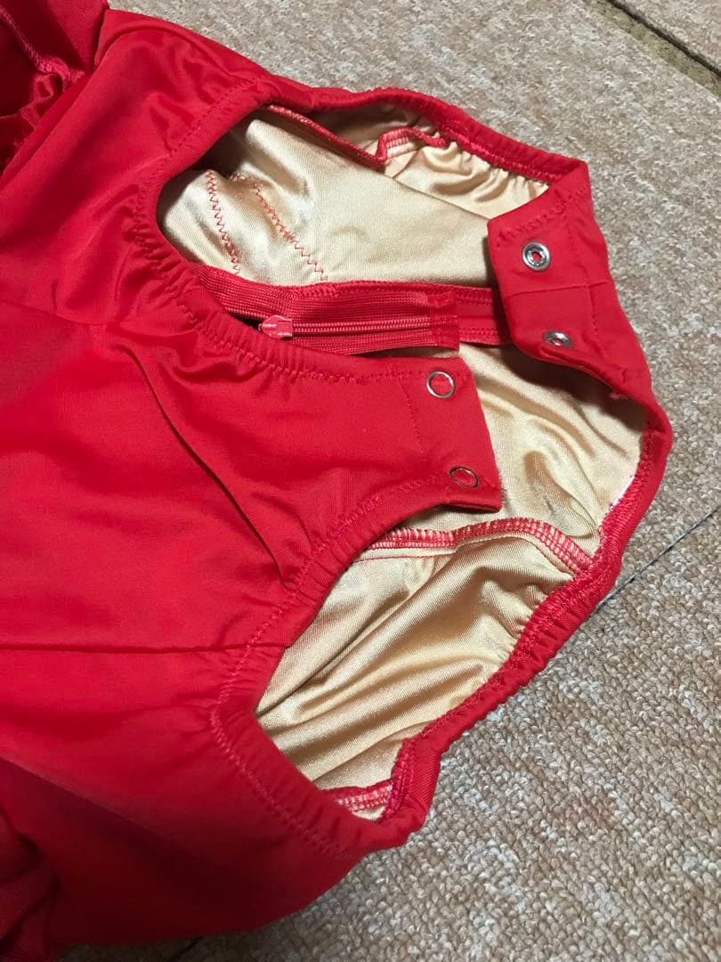 ゼブラ柄フレアスリーブダンスドレス　おまけつき