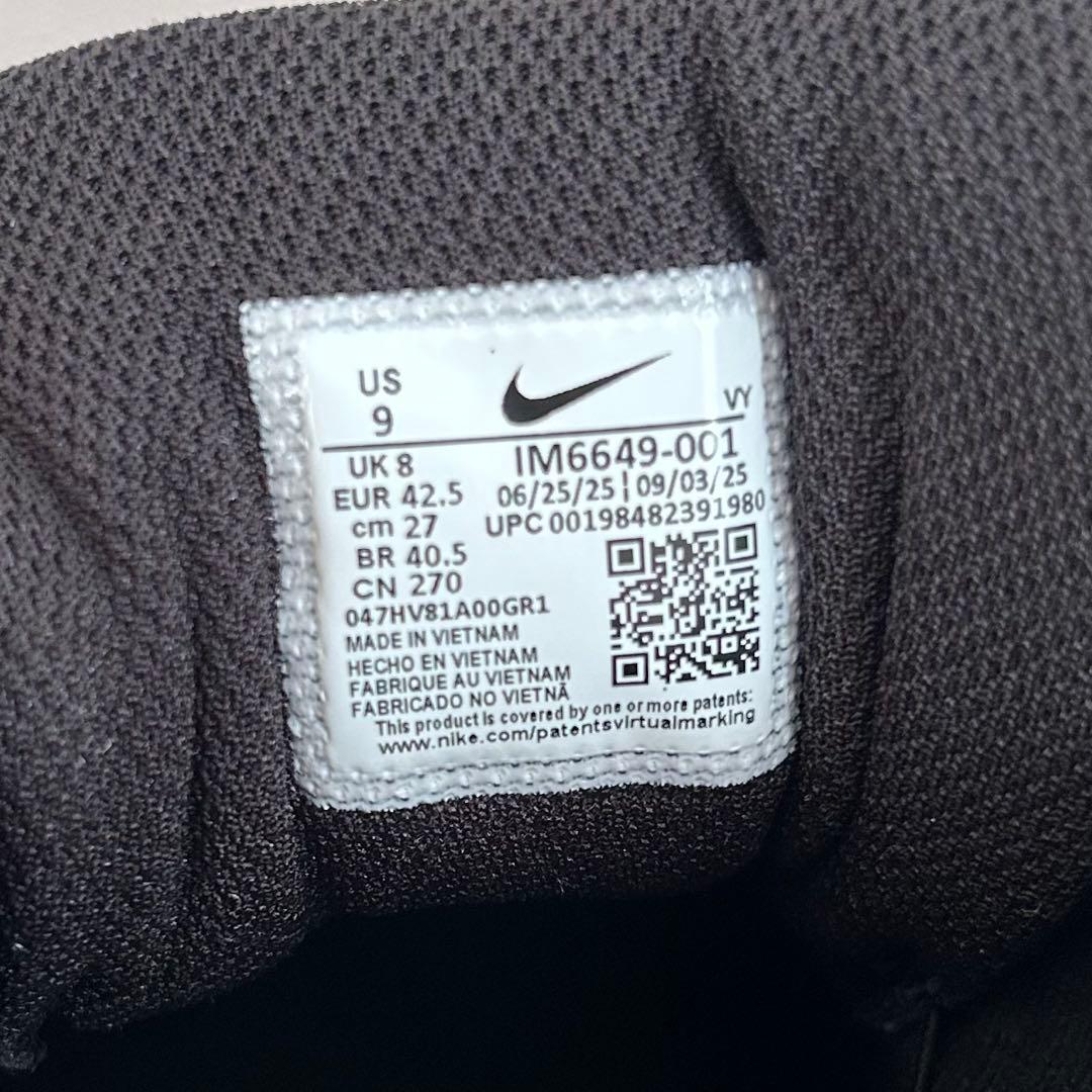 NIKE AIR MORE UPTEMPO LOW トリプルブラック　27cm