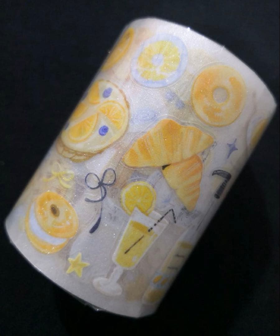 【8455】海外　マステ　5.25m ラメ加工マスキングテープ　PET