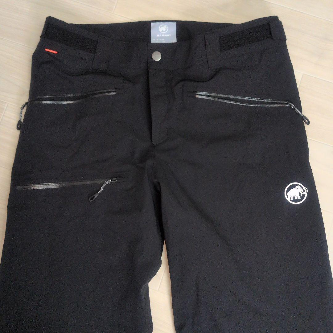 美品　MAMMUT　スノーパンツ 黒 マンモスロゴ メンズLサイズ