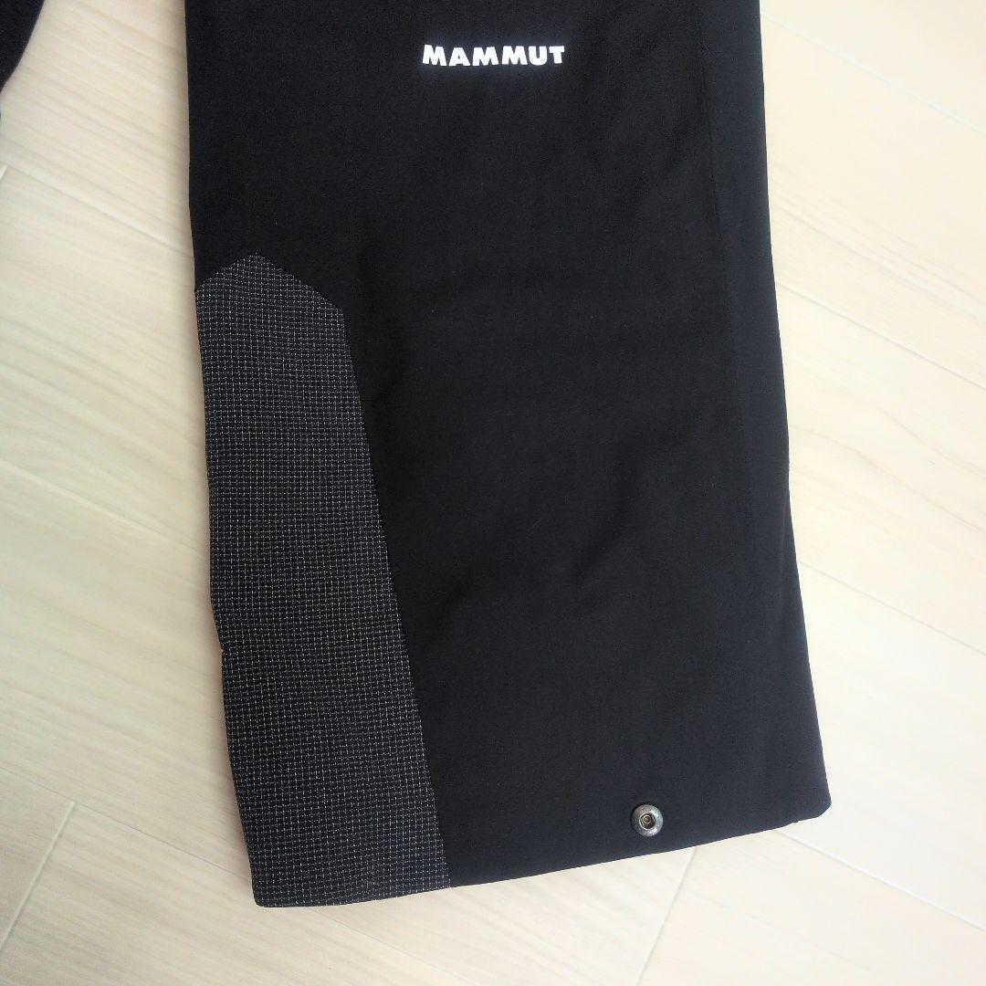 美品　MAMMUT　スノーパンツ 黒 マンモスロゴ メンズLサイズ