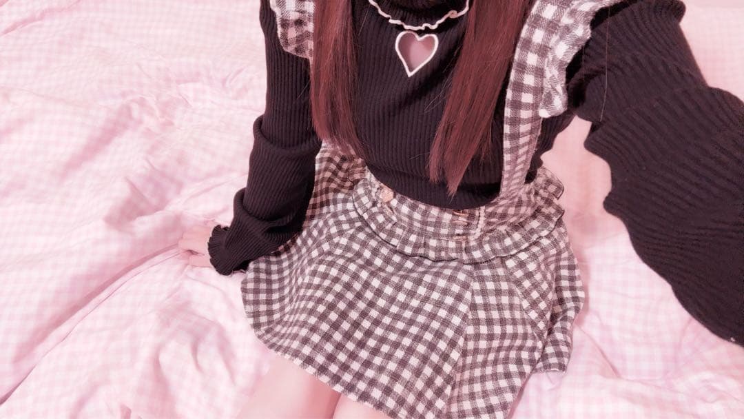 LIZLISA リズリサ ギンガムツイードサスペンダー付きスカパン ブラック