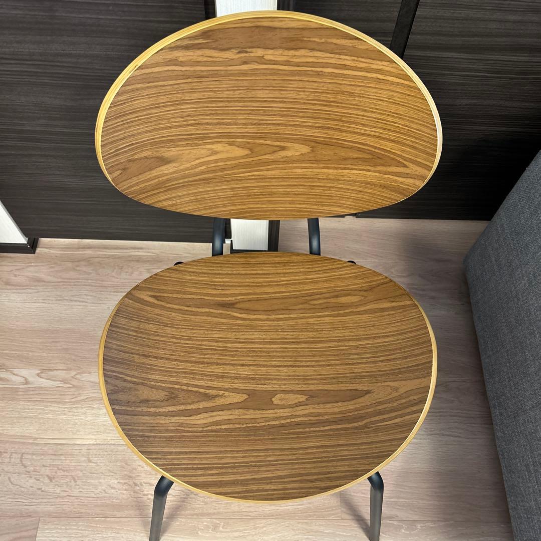 【美品】KANADEMONOチェア　木製ブラウン