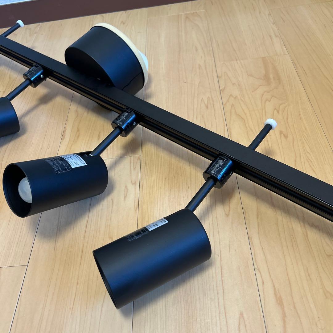 無印良品 システムライト本体+スポットライト4個セット