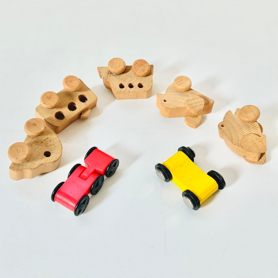 e*i様 知育玩具セット Hape パウンド＆タップ スロープカー 動物シーソー