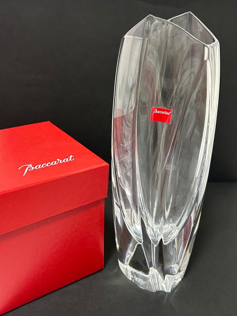 Baccarat クリスタル花瓶 箱付き