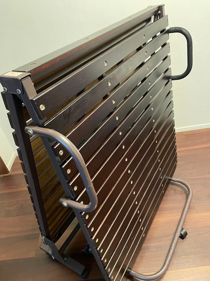 【送料込】折りたたみ桐スノコベッド BD30-77