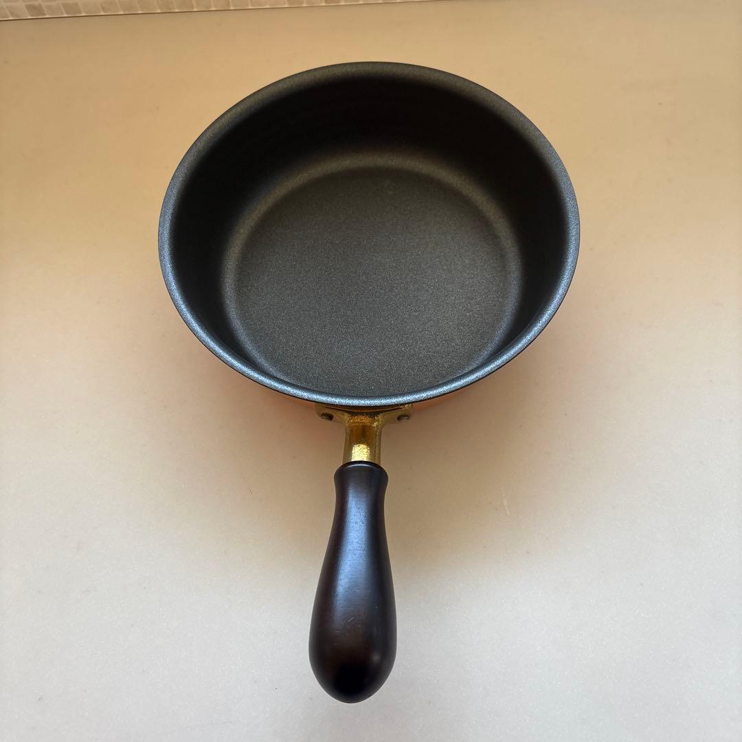 新光金属　フッ素加工　 銅製フライパン 新光堂 日本製 純銅 21㎝