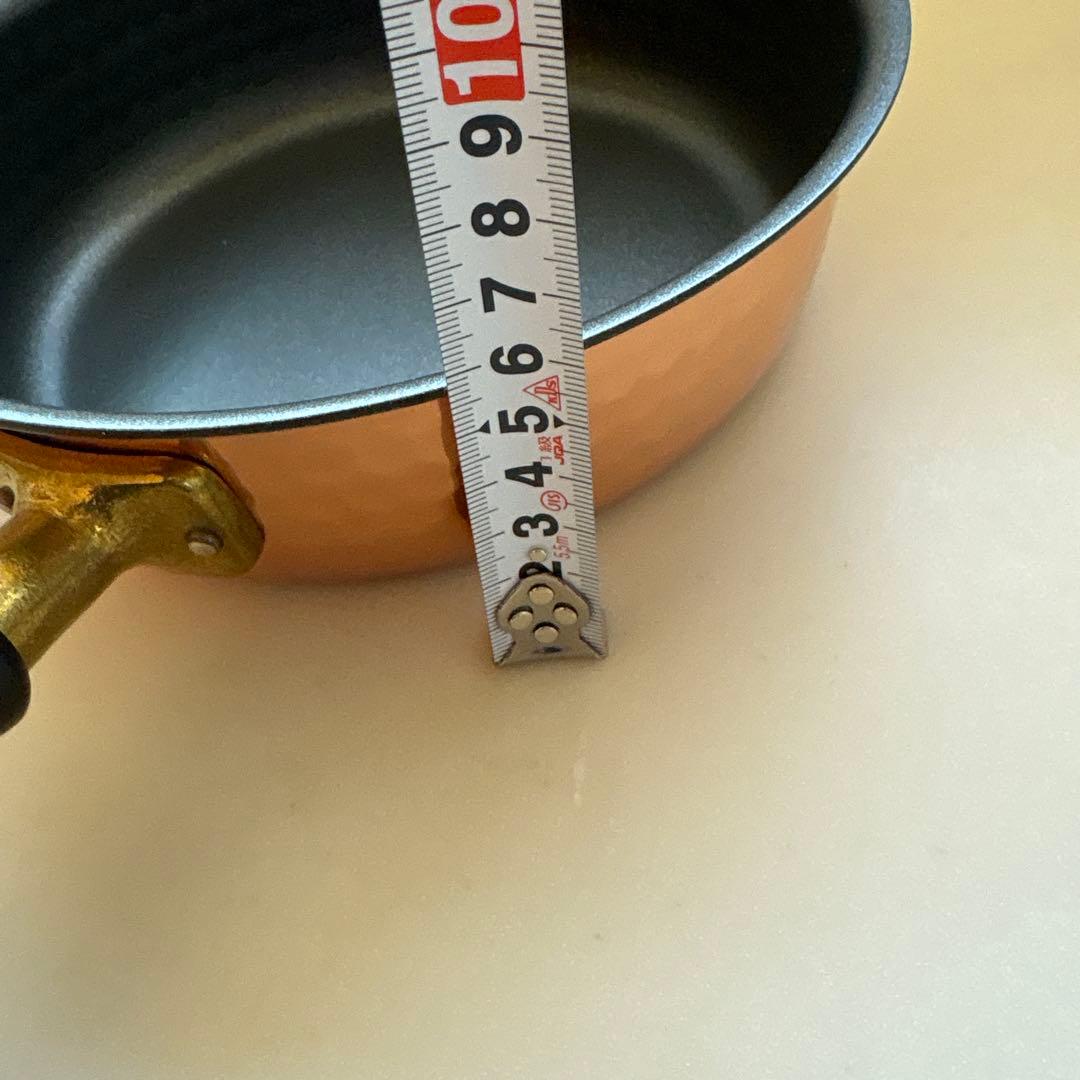 新光金属　フッ素加工　 銅製フライパン 新光堂 日本製 純銅 21㎝