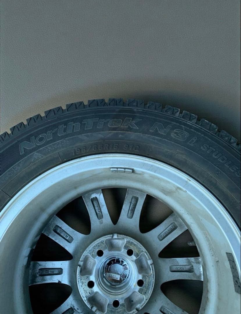 スタッドレスタイヤ ホイール 4本セット 195/65R15 91Q バリ山