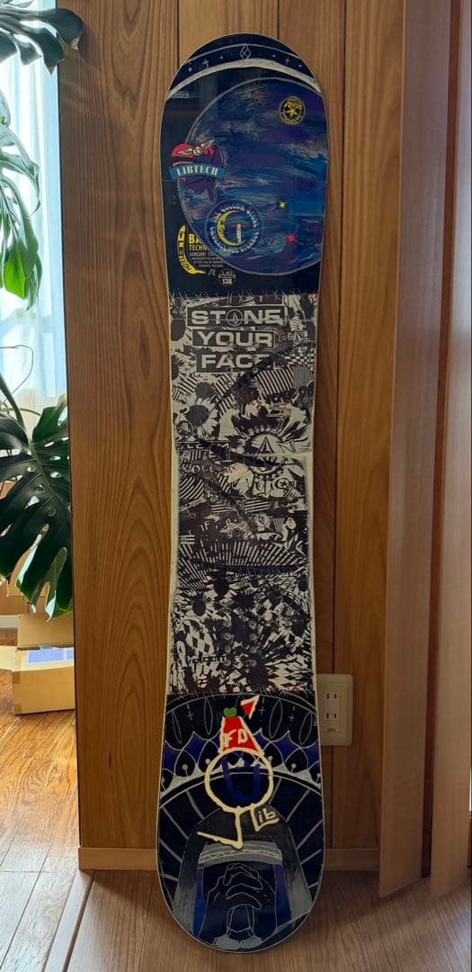Lib Tech スノーボード 138cm ビンディング付きセット　ロッカー