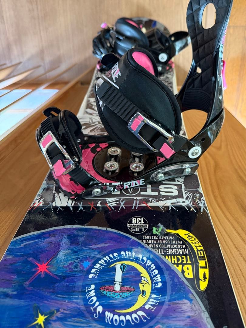 Lib Tech スノーボード 138cm ビンディング付きセット　ロッカー