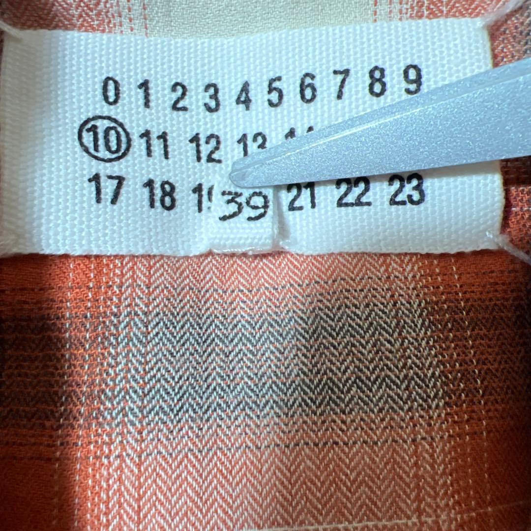 16SS Maison Margiela オンブレチェック　ウエスタンシャツ