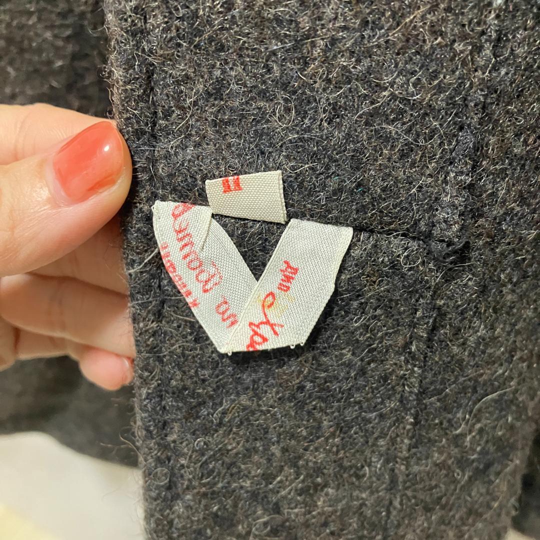 デッドストック　ブルガリア軍　ウールロングコート　ホスピタルコート