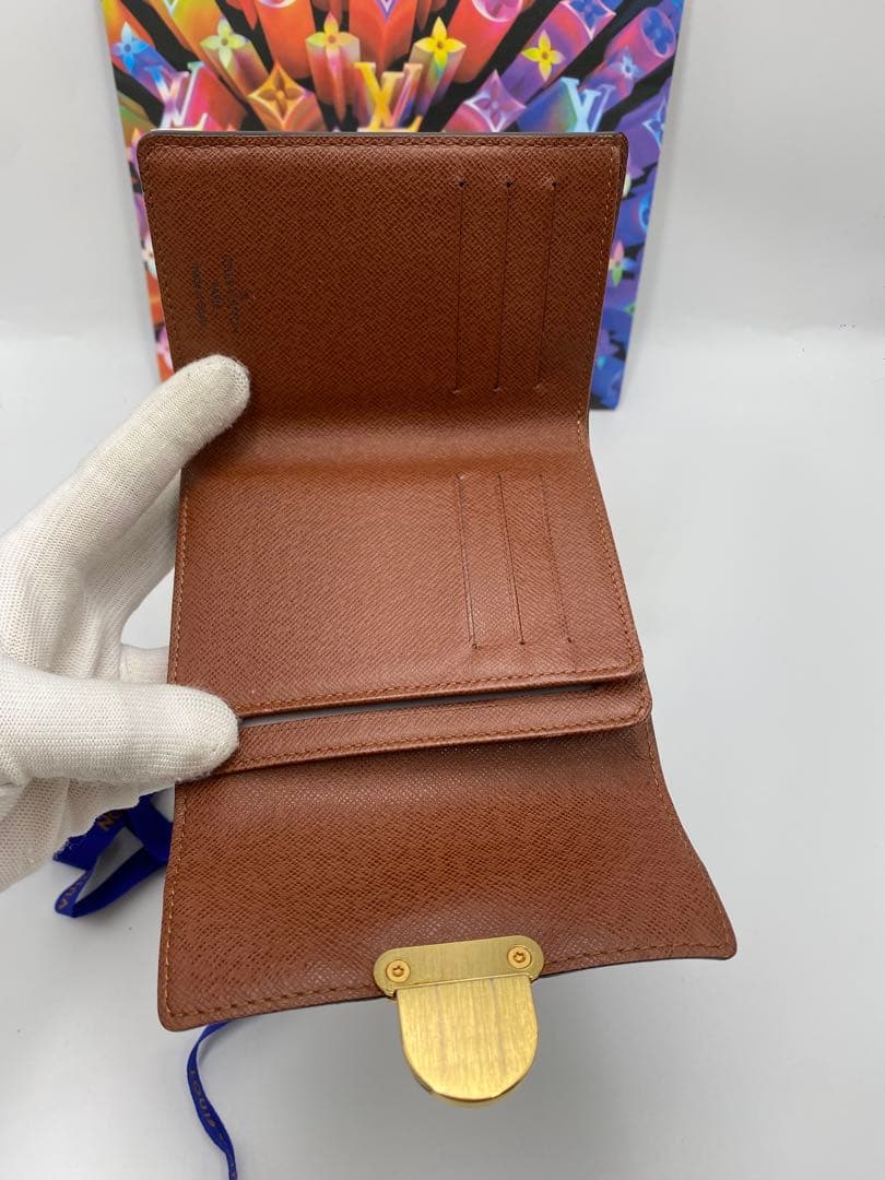 【極美品】ルイヴィトン モノグラム ポルトフォイユ ジョイ 折り財布 ブラウン