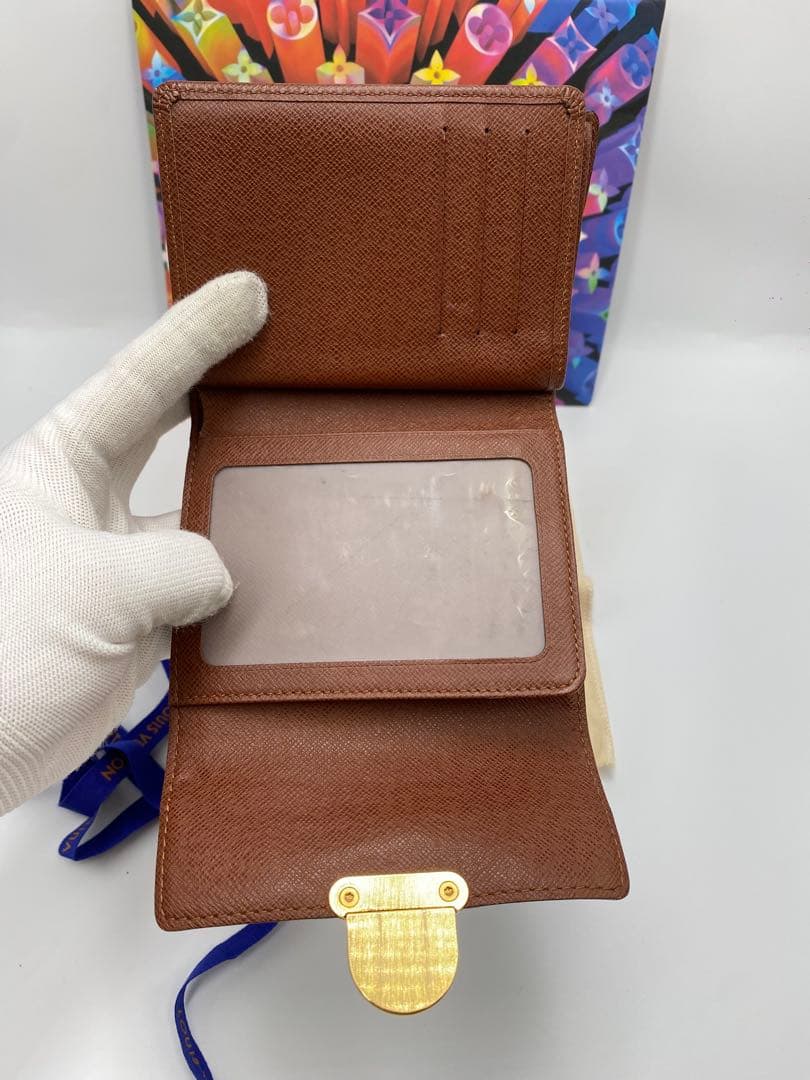 【極美品】ルイヴィトン モノグラム ポルトフォイユ ジョイ 折り財布 ブラウン