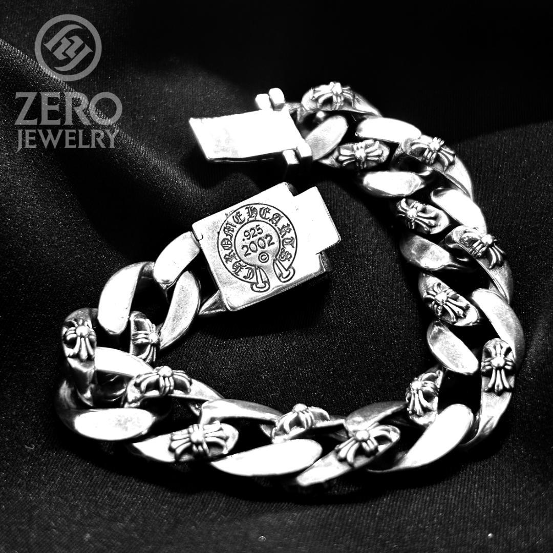 【⭐️週末限定★即日発送★925刻印】14リンク クロスボックス ブレスレット